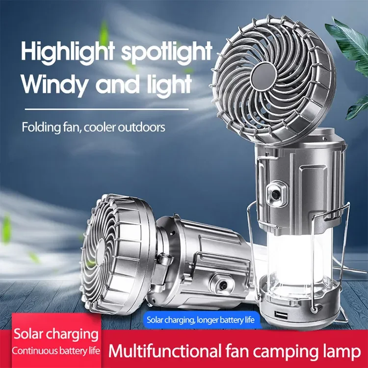 2-in-1 Adventure Solar Light & Portable Fan