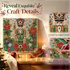 Christmas DIY Special Shape Diamond Painting Pearl Art With Inner Frame Kit 25x25cm(Nutcracker)
