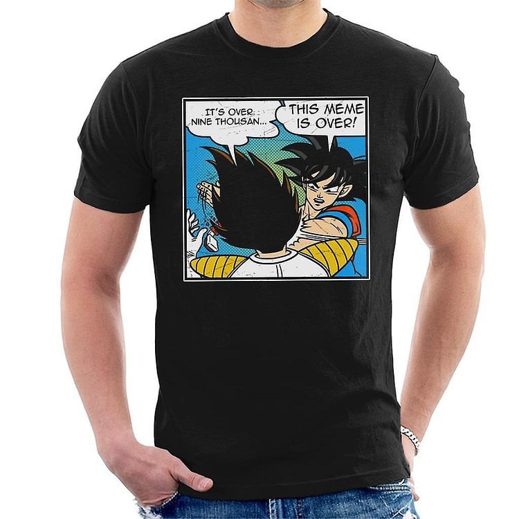 Dragon Ball Z Vegeta Its Over 9000 Meme Men's T-Shirt