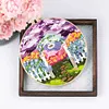 Purple Garden-DIY Embroidery Kit with Pattern Cotton Threads Needles Hoop 30*30cm/11.81*11.81in tapestrymarket