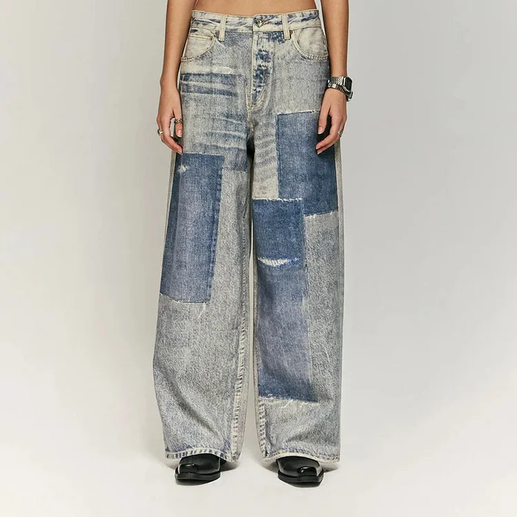 Washed Gothic Printed Street Pant