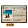 Personalized Photo/Name: Couple The Day I Met You Postcard Beach Pattern Vintage Metal Sign//Wooden Signs