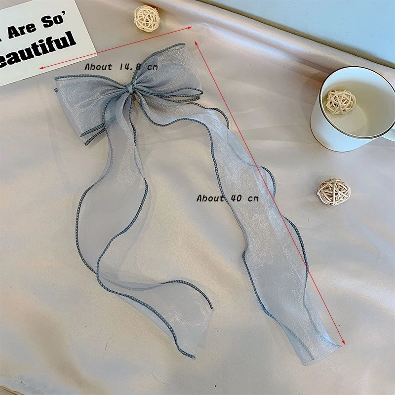 Women’s Cute Minimalist Bow Knot Gauze Hair Clip