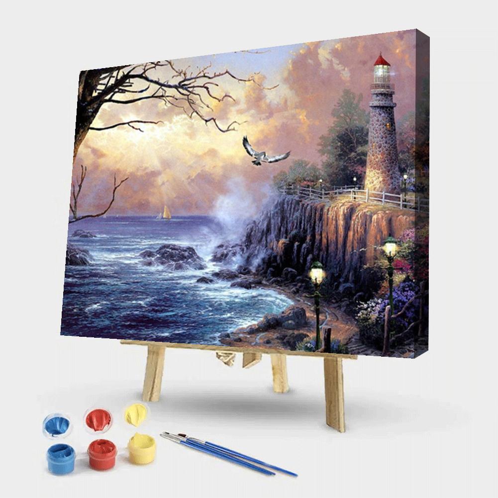 

50*40CM - Paint By Numbers - Lighthouse, 501 Original