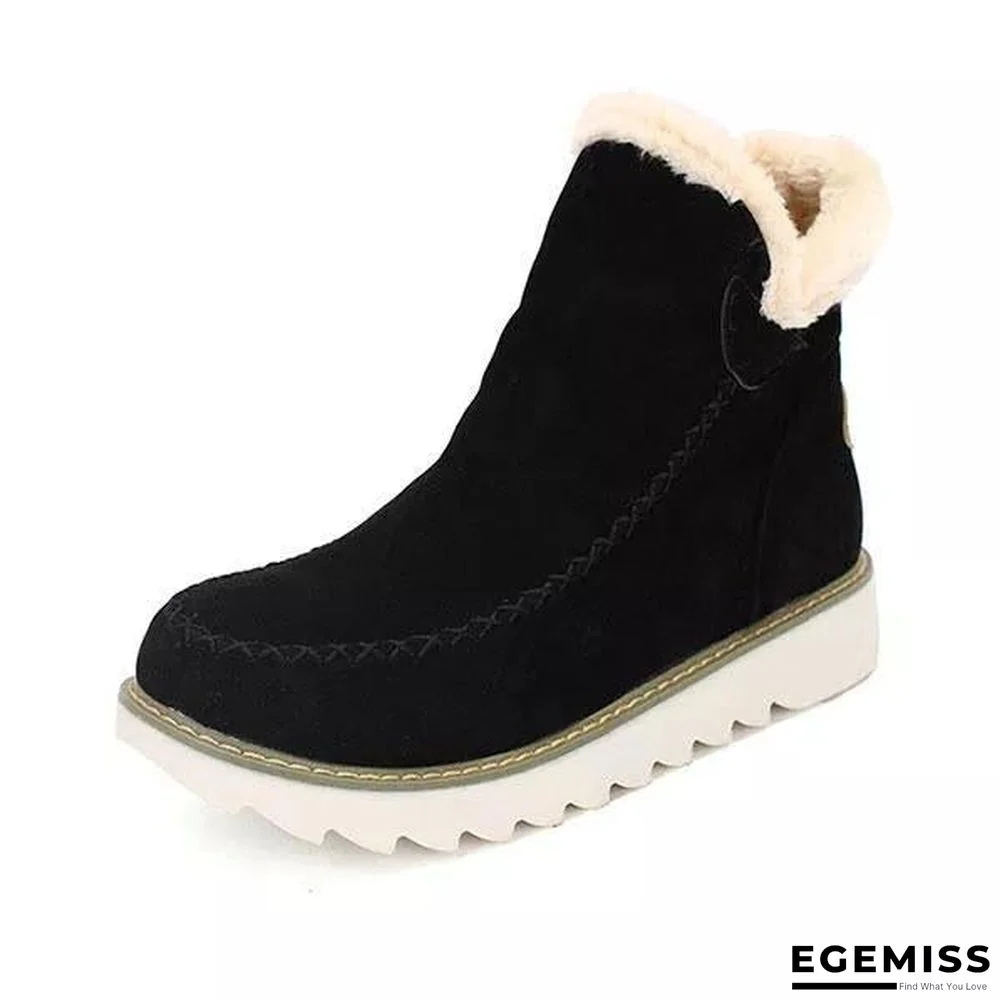 Pure Color Warm Winter Ankle Snow Boots | EGEMISS