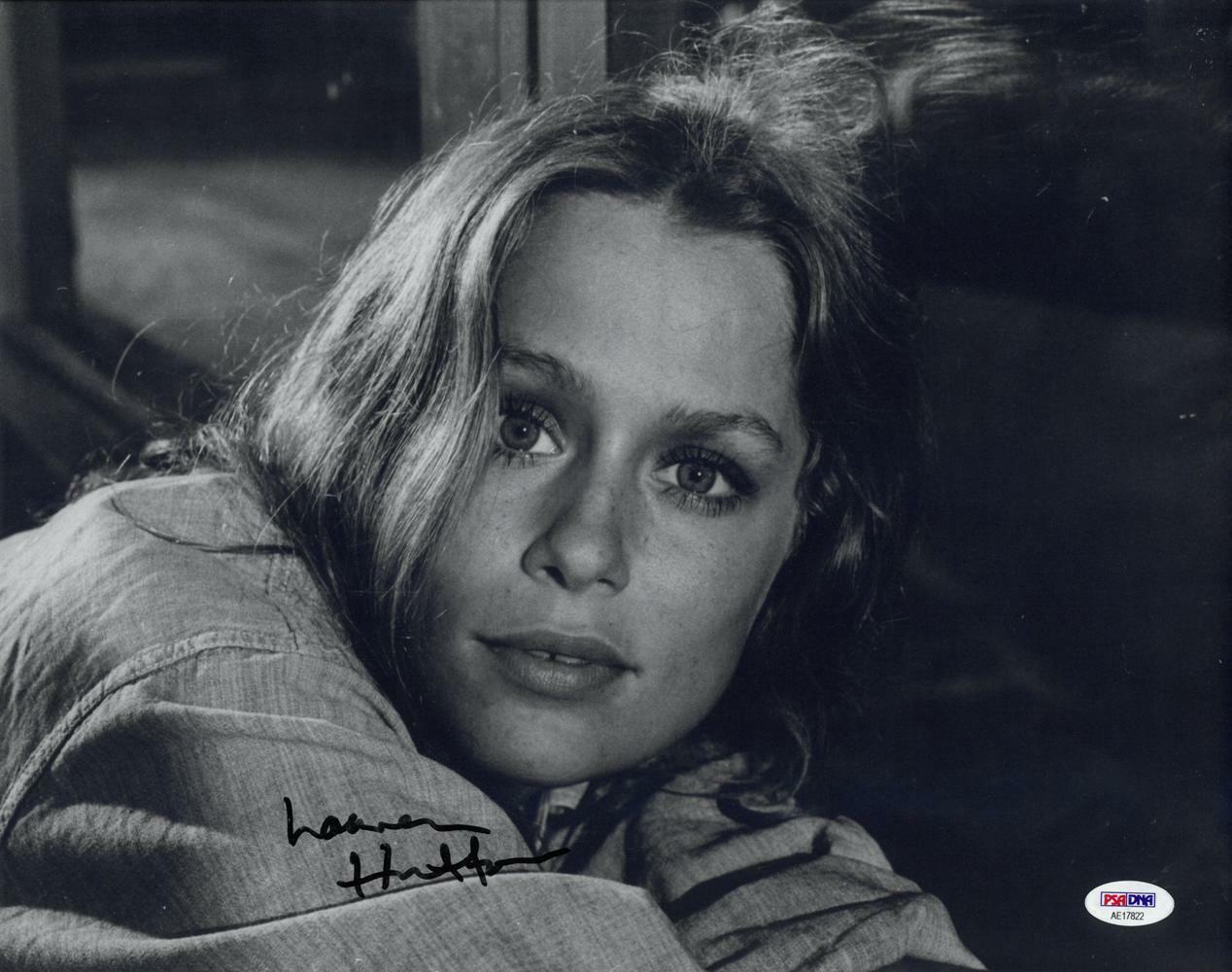 Lauren Hutton Signed Authentic Autographed 11x14 B/W Photo Poster painting PSA/DNA #AE17822