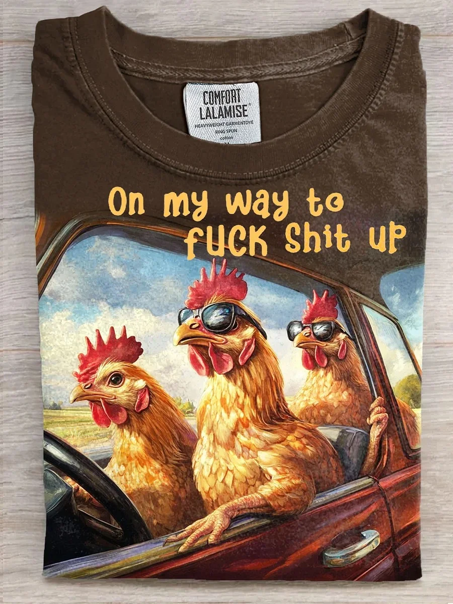 Eagerlys  On MY Way To Fuck Shit Up Art Print T-shirt Eagerlys