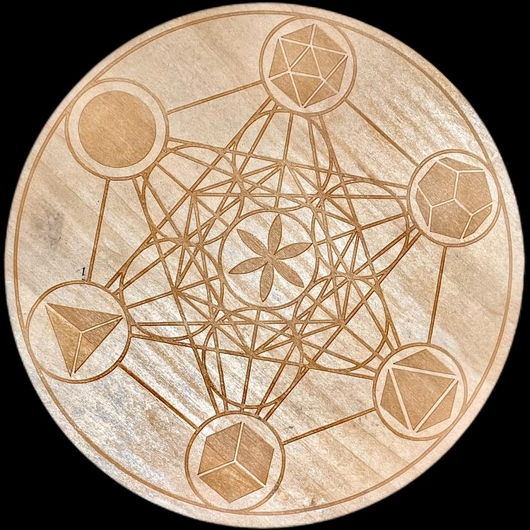 Wooden Crystal Grid Board/Template 20cm