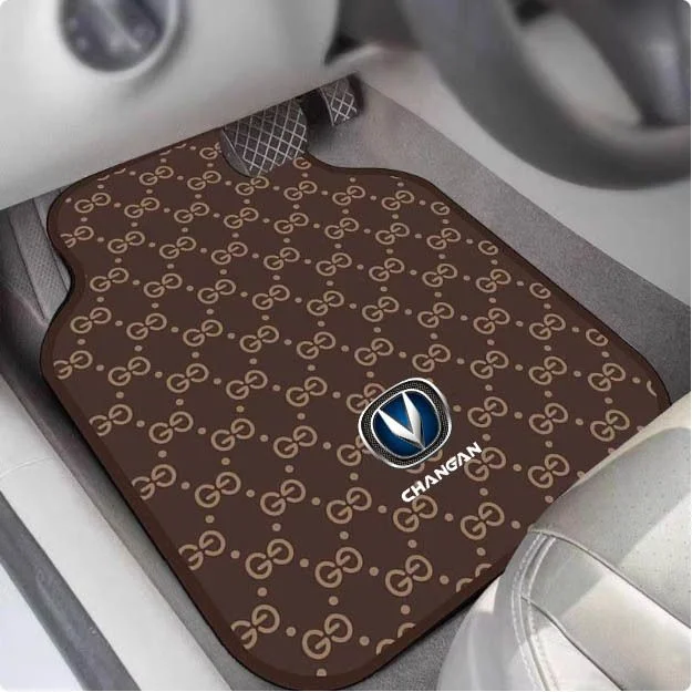 Car Foot Pads, All Seasons, Universal Dirt-Resistant And Easy-To-Maintain, Anti-Slip Mats, High-End Car Logo, Diatom Mud Foot Pads