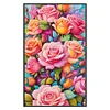 Roses-11CT Stamped Cross Stitch 35*60cm/13.78*23.62in(Big Size)