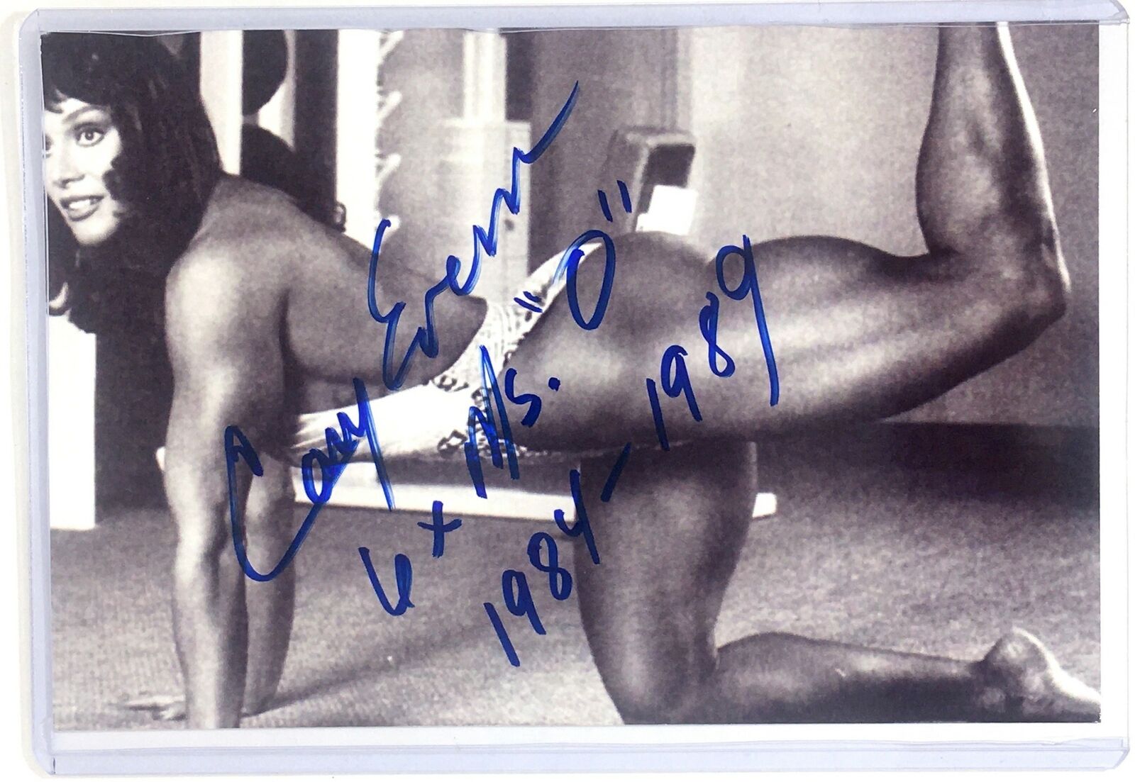 Cory Everson Signed 4x6 Photo Poster painting Female Bodybuilding Champion Actress Ms. Olympia