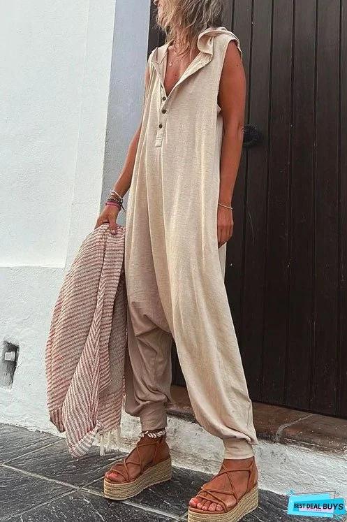 Meridress La Vie Hooded Jumpsuit with Pockets