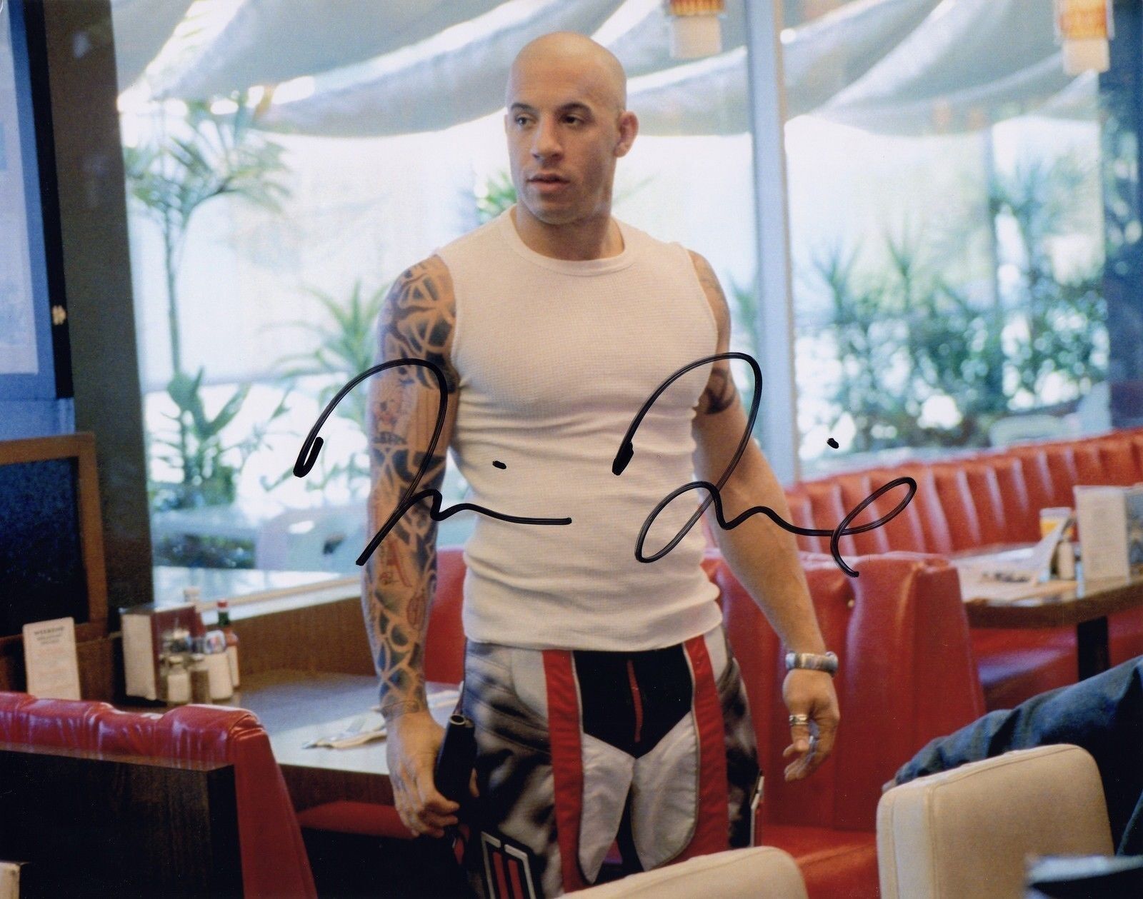 VIN DIESEL AUTOGRAPH SIGNED PP Photo Poster painting POSTER