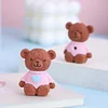 20PCS Lovely Cartoon Bear Erasers for Kids Back to School Student Office Exam Stationery Gift