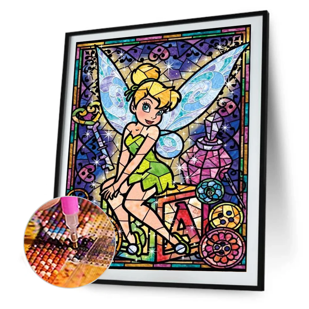 Diamond Painting - Full Round Drill - Tinker Bell(30*40cm)
