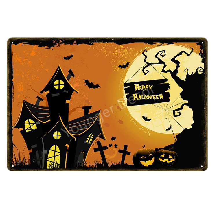 【20*30cm/30*40cm】Happy Halloween - Vintage Tin Signs/Wooden Signs