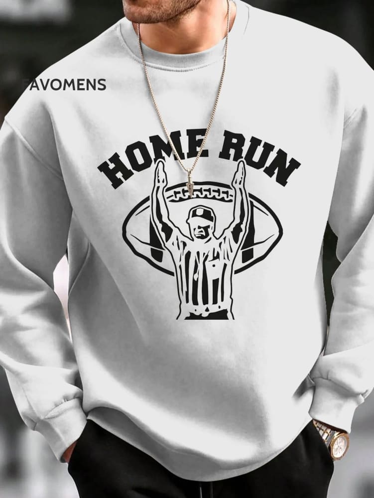 American Football Home Run Casual Sweatshirt White / S