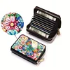 2pcs Butterfly Pattern Diamond Painting Fashion Card Holder Compact Coin Purse