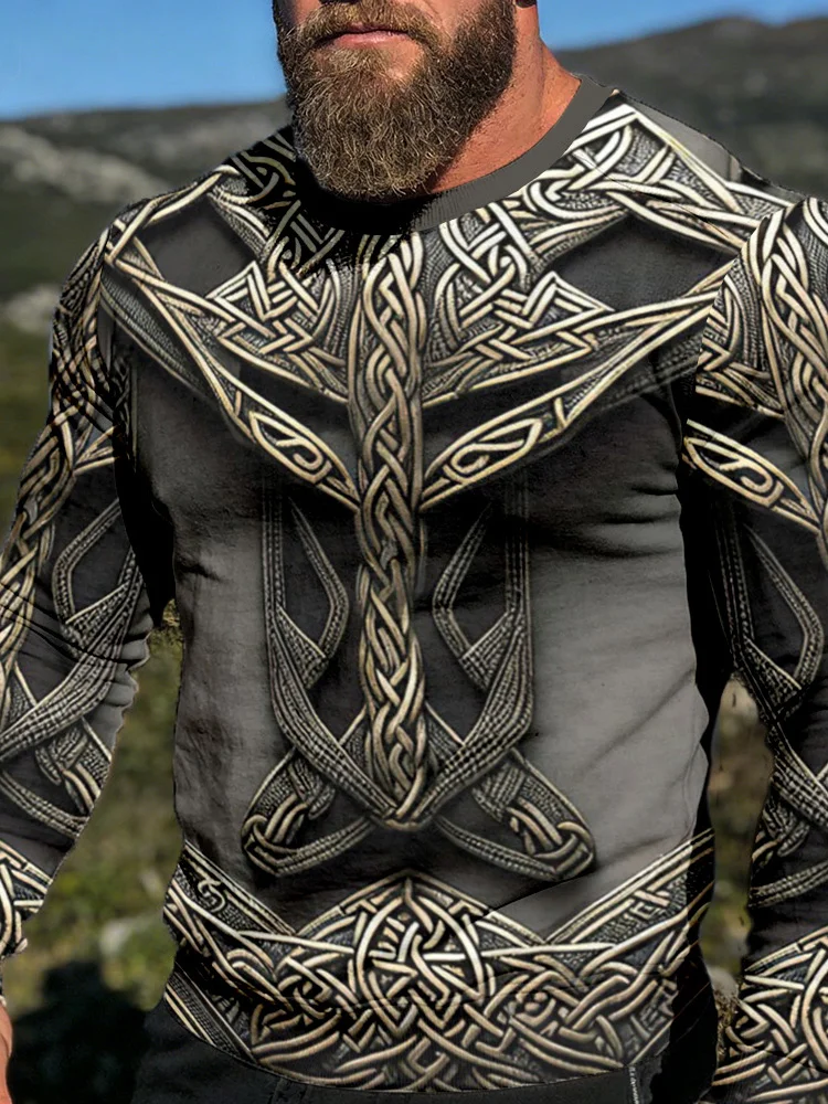 Men's Old Carved Metal Viking Comfy Sweatshirt
