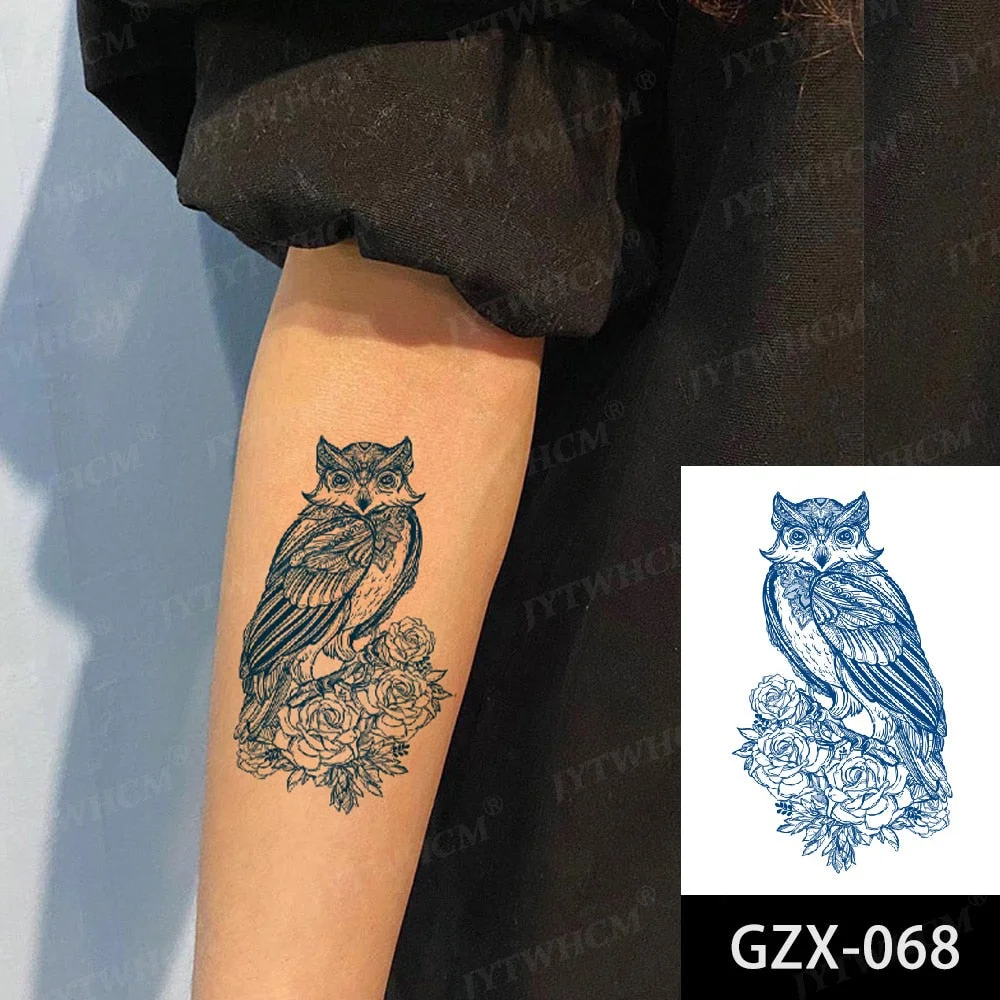 Juice 2 Weeks Lasting Tattoo Sticker Moon Forest Small Arrow Rose Waterproof Transfer Fake Tatoo Female Transfer Tatto Men Women