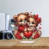 Diamond Painting Acrylic Heart Bear Desktop Diamond Art Tabletop Decor