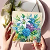 6pcs Diamond Painting Greeting Cards DIY Diamond Art Cards Crafts (Flower)