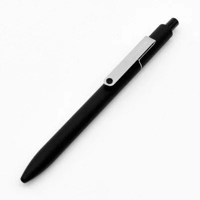 KACO MIDOT Click Gel Ink Ballpoint Pen 6 Colors for Choose 0.5mm Black Ink Metal Clip Neutral Pens School Office Supplies