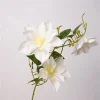 Real Touch 3 Heads Clematis Luxe Artificial Flower