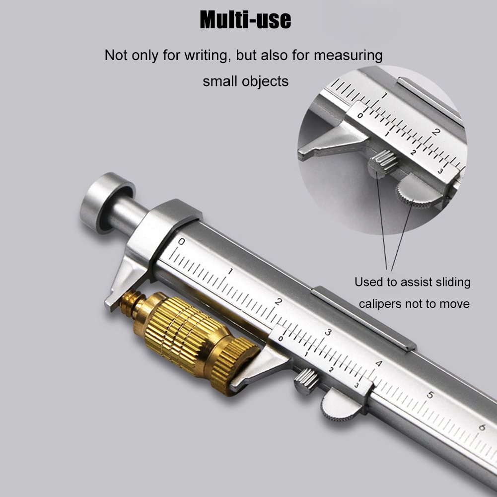 Vernier Caliper Roller Ball Pen Stationery BallPoint Pens Measuring Gauge