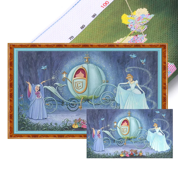 『YiShu』Princess Godmother - 11CT Stamped Cross Stitch(67*40cm)
