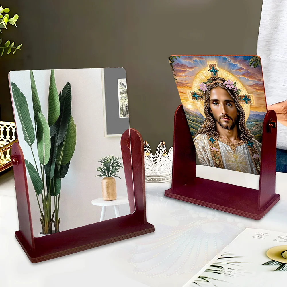 Jesus Special Shape Diamond Painting Mirror Table Top Diamond Mirror Kit
