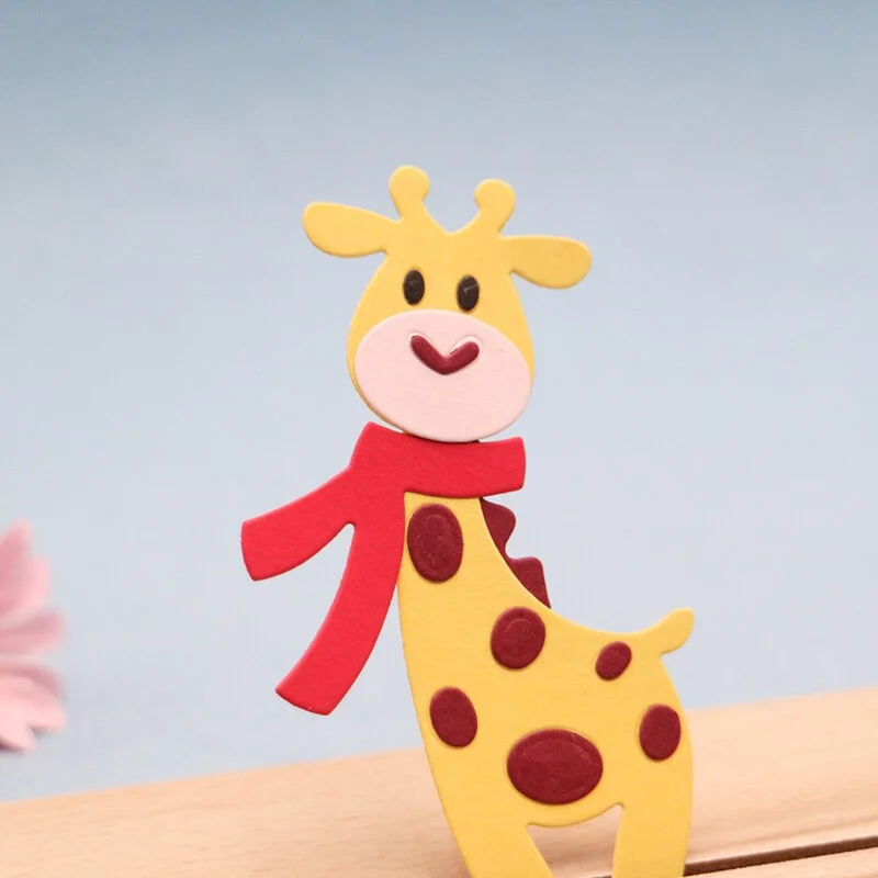 Nigikala Animal Giraffe Cutting Dies DIY Educational Scrapbook Decorative Album Cover Blade Punch Stencils Craft Die Cut