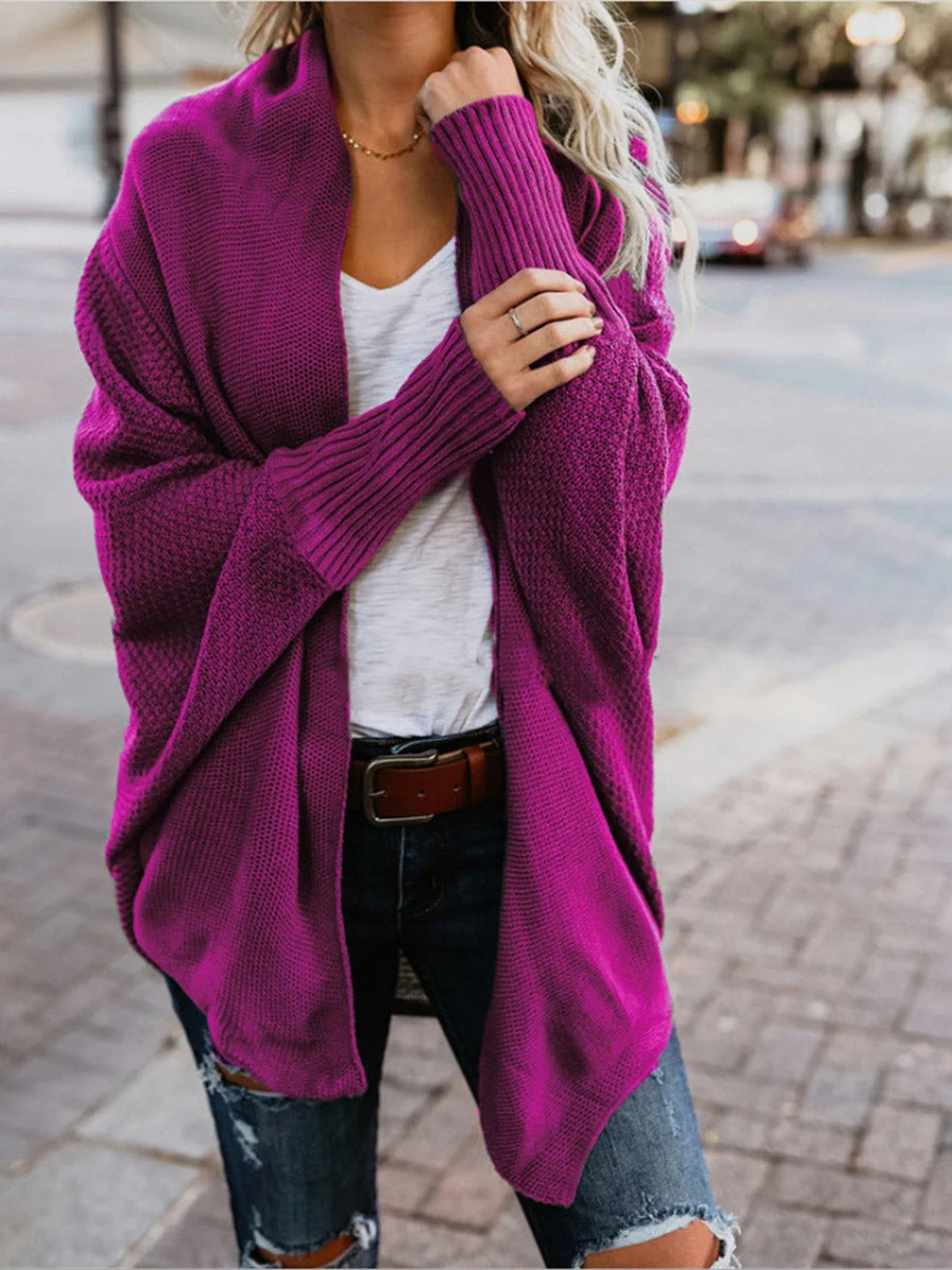 Loose Bat Sleeve Cardigan