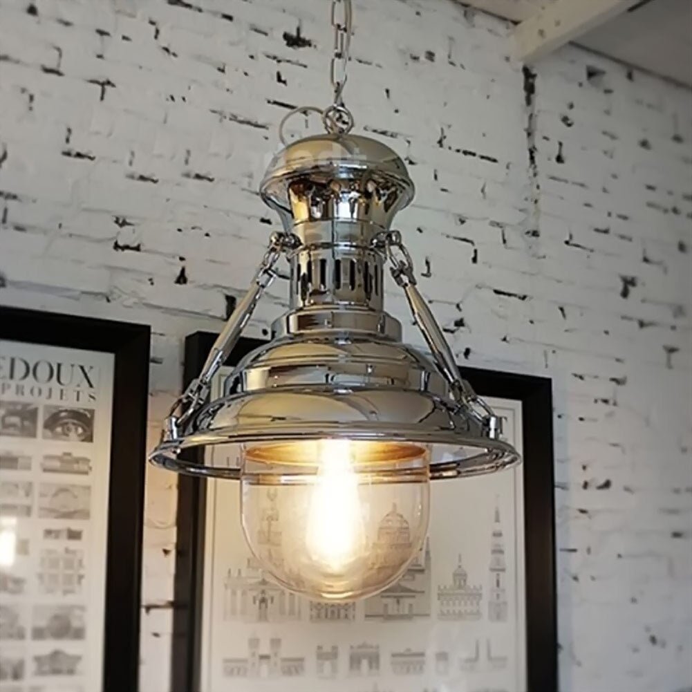 American Vintage Loft Chain Pendant Light Country Restaurant Heavy Metals Industry Retro Pendant Lamp