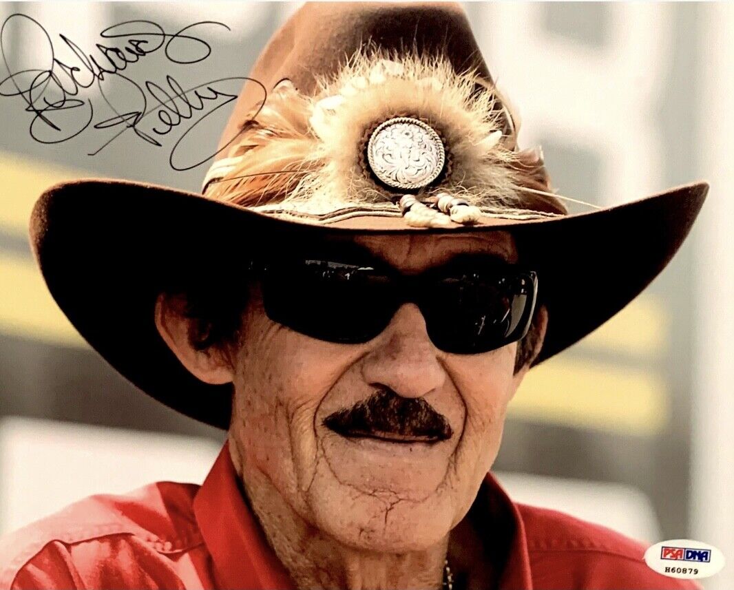 Richard Petty Signed Nascar 8x10 Photo Poster painting PSA H60879