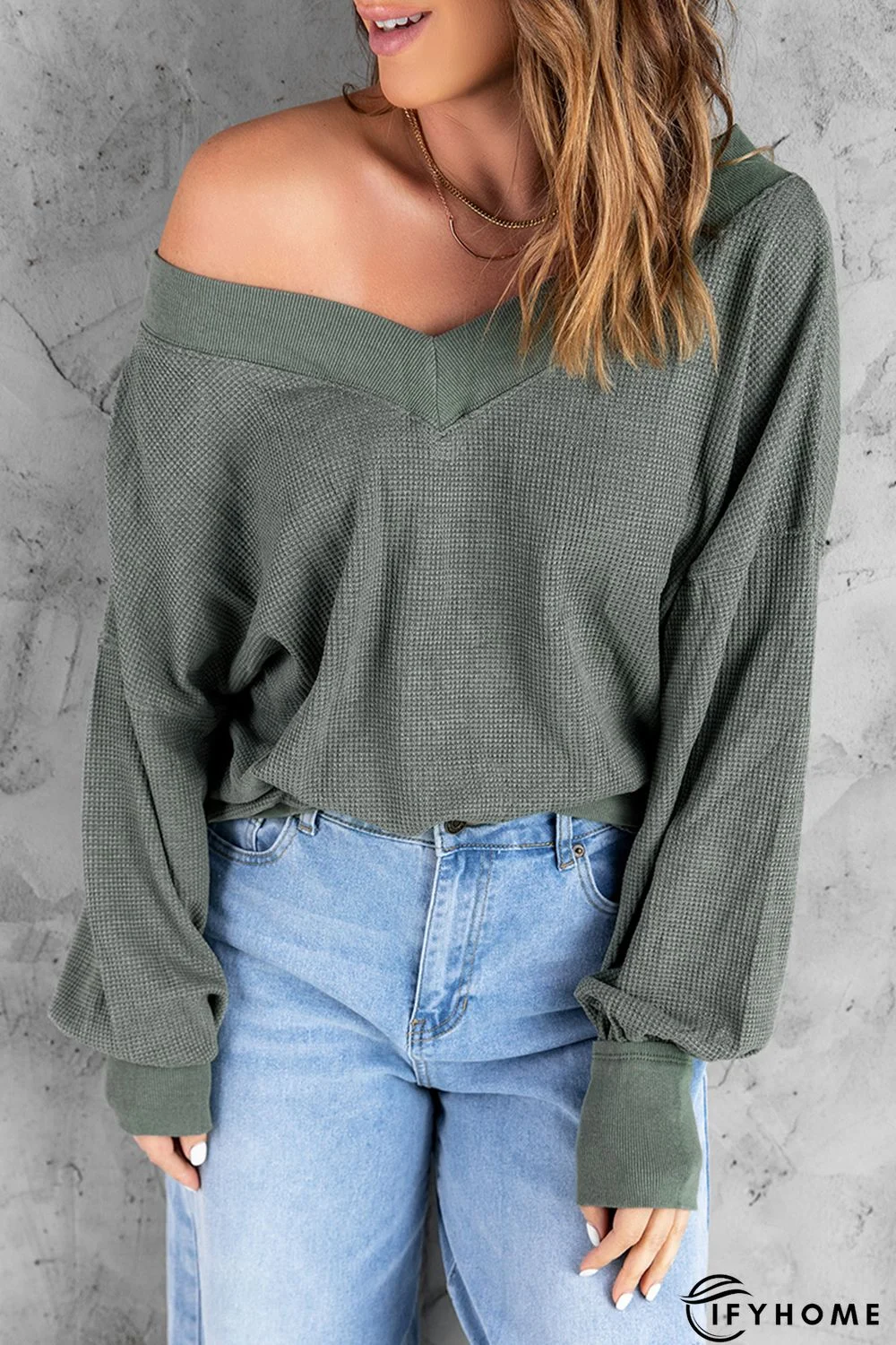 Green Our Country Roads Thermal Top | IFYHOME