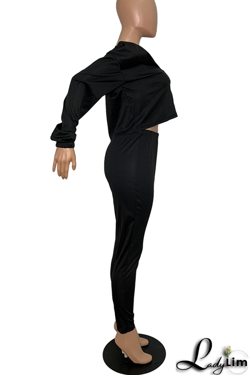 Army Green Fashion Print Patchwork V Neck Long Sleeve Two Pieces