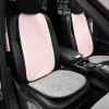 Stylish Grey Pink Bowknot Car Pillow Cushion Anti-slip Car Seat Cover