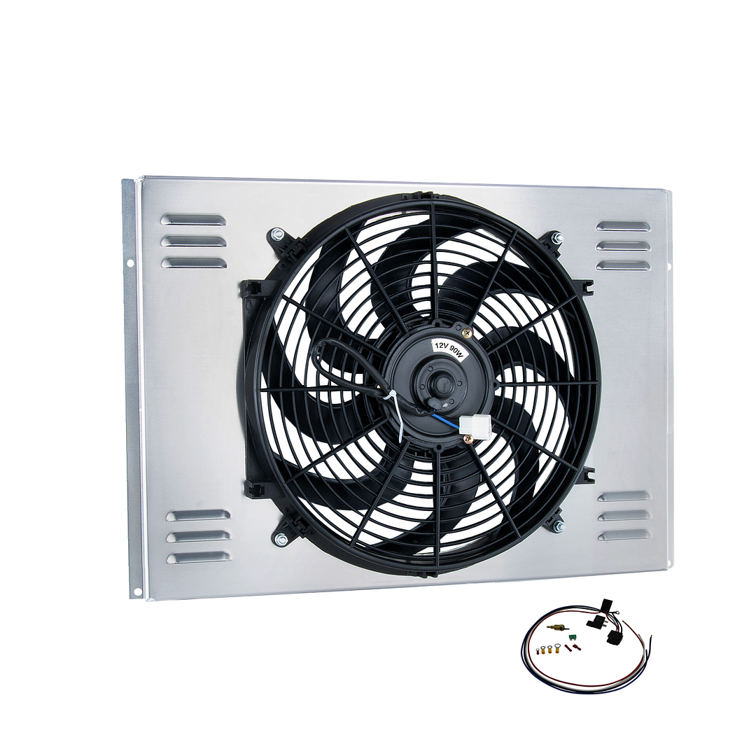Alloyworks Aluminum Shroud+Fan+Relay for 1968-1974 Dodge Plymouth 3.7L-7.2L V8