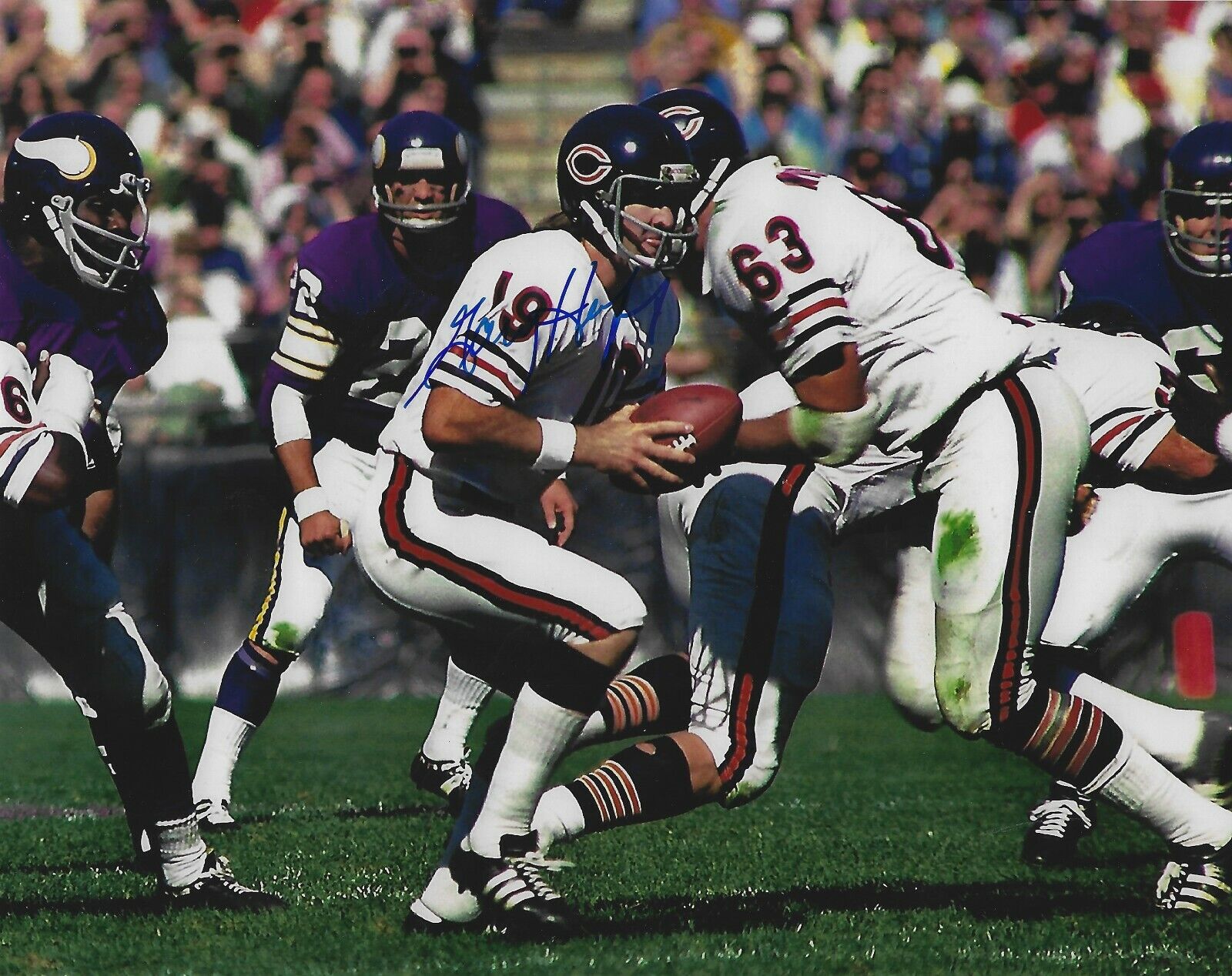 Autographed GARY HUFF Chicago Bears 8x10 Photo Poster painting - w/COA