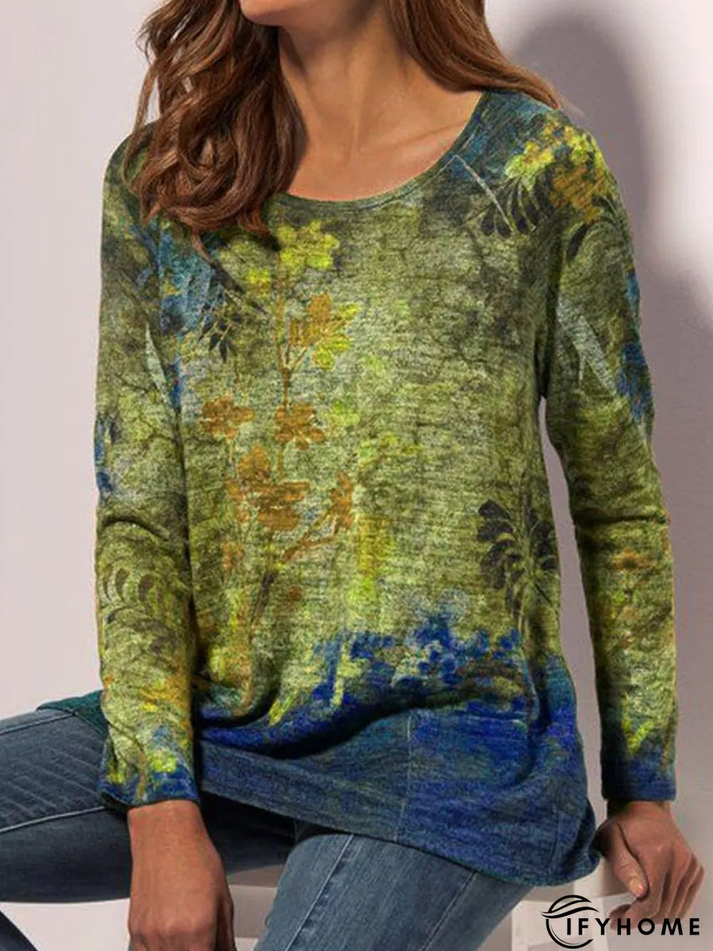 Loose Cotton-Blend Vacation Tunic T-Shirt | IFYHOME