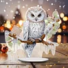 [Stock limité - Bricolage 5D]Hibou chauve-aigu simple côté perceuse-diamant ornement de bureau
