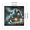 (Multi-Style)Halloween Haunted House-11CT Stamped Cross Stitch 50*50cm/19.69*19.69in tapestrymarket