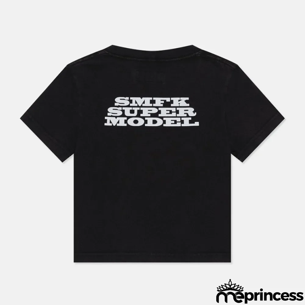 slim skinny Tee full cotton short ladies Crop short-sleeved t-shirt