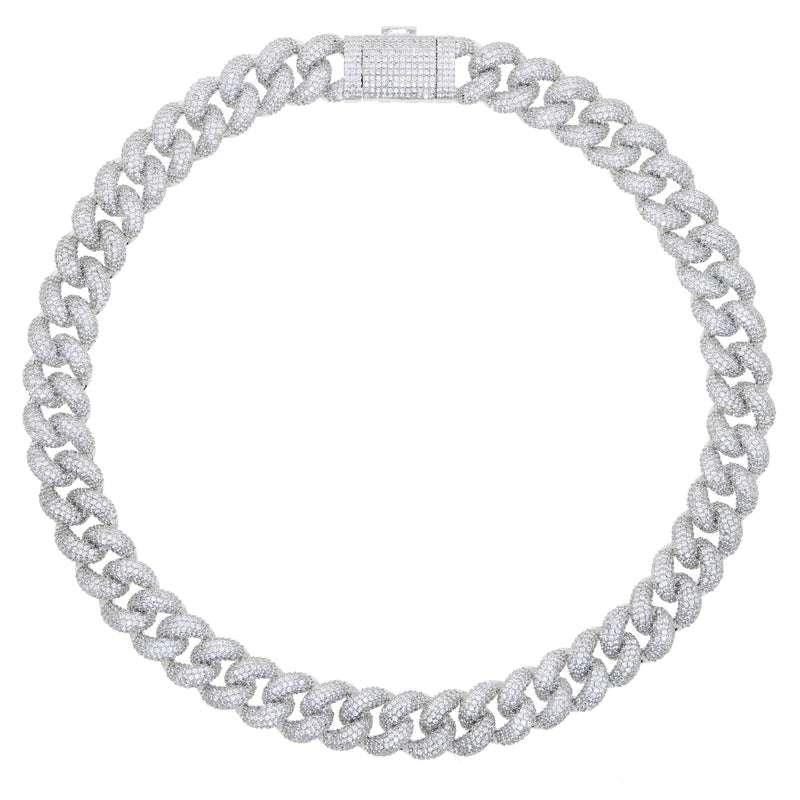 New Bubble Chain Cuban Chain Hip Hop Rap Diamond Full Diamond Men's Cuban Chain