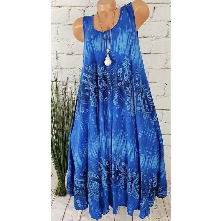 Sleeveless Cotton Casual Summer Dresses for Women