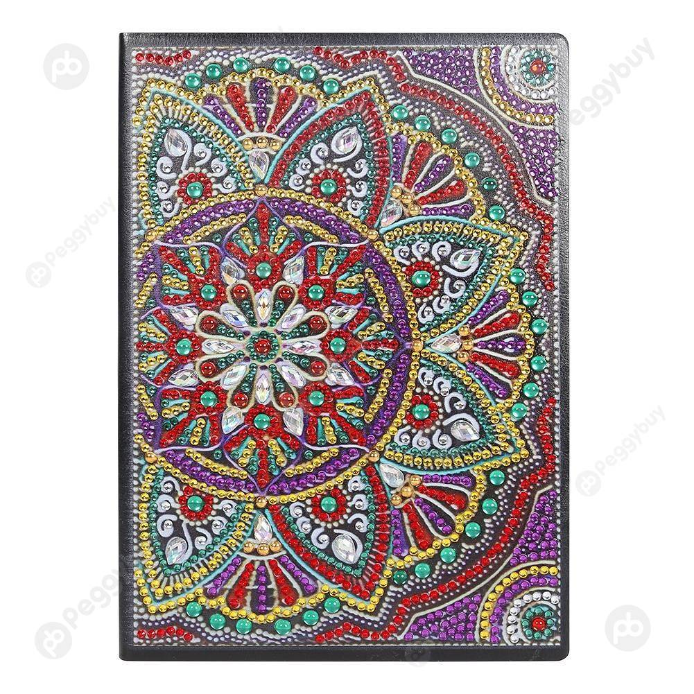 

Mandala-DIY Creative Diamond 50 Pages A5 Notebook, 501 Original