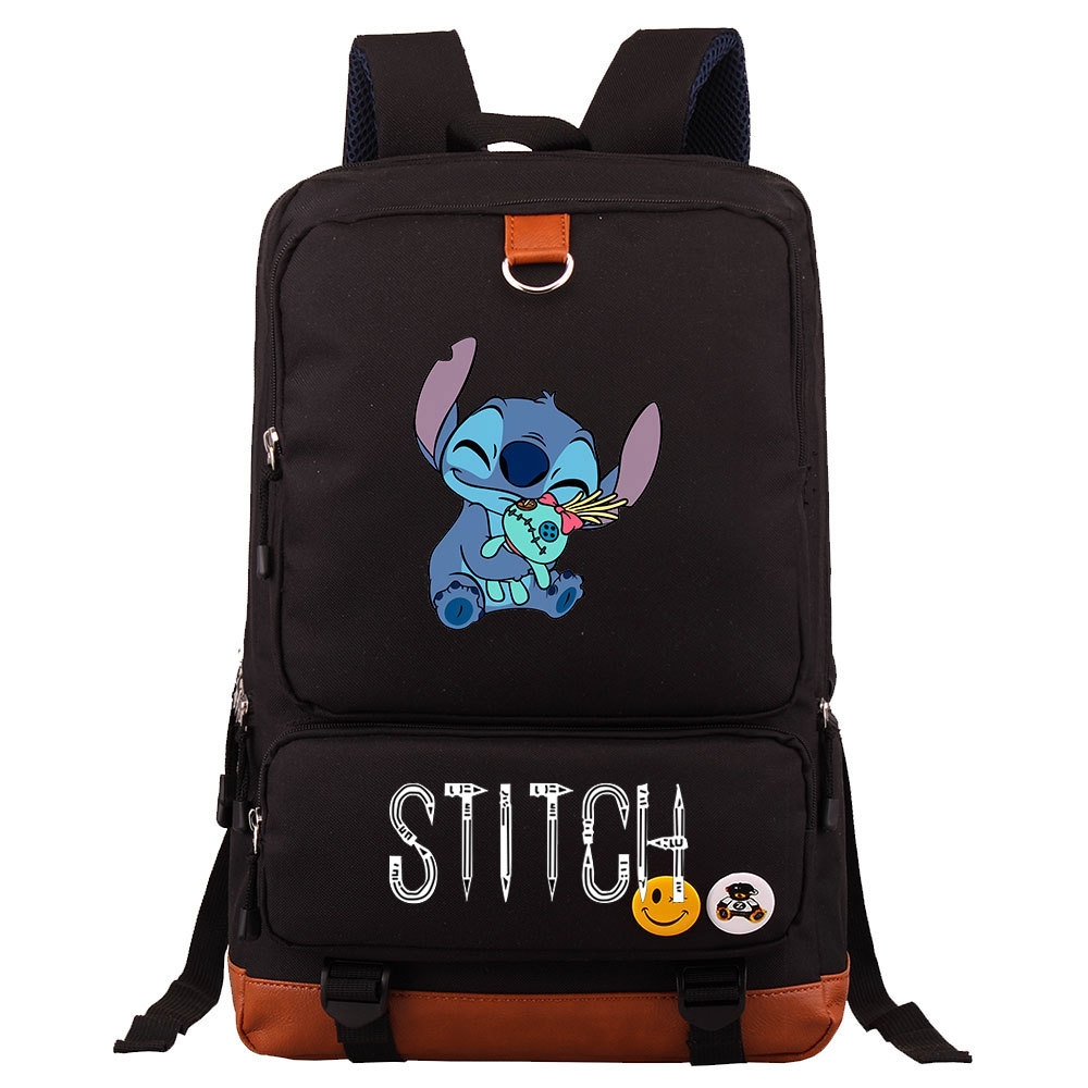 Lilo & Stitch Large Capacity Square Backpack - Fits 15-Inch Laptop - Perfect for School-Mayoulove