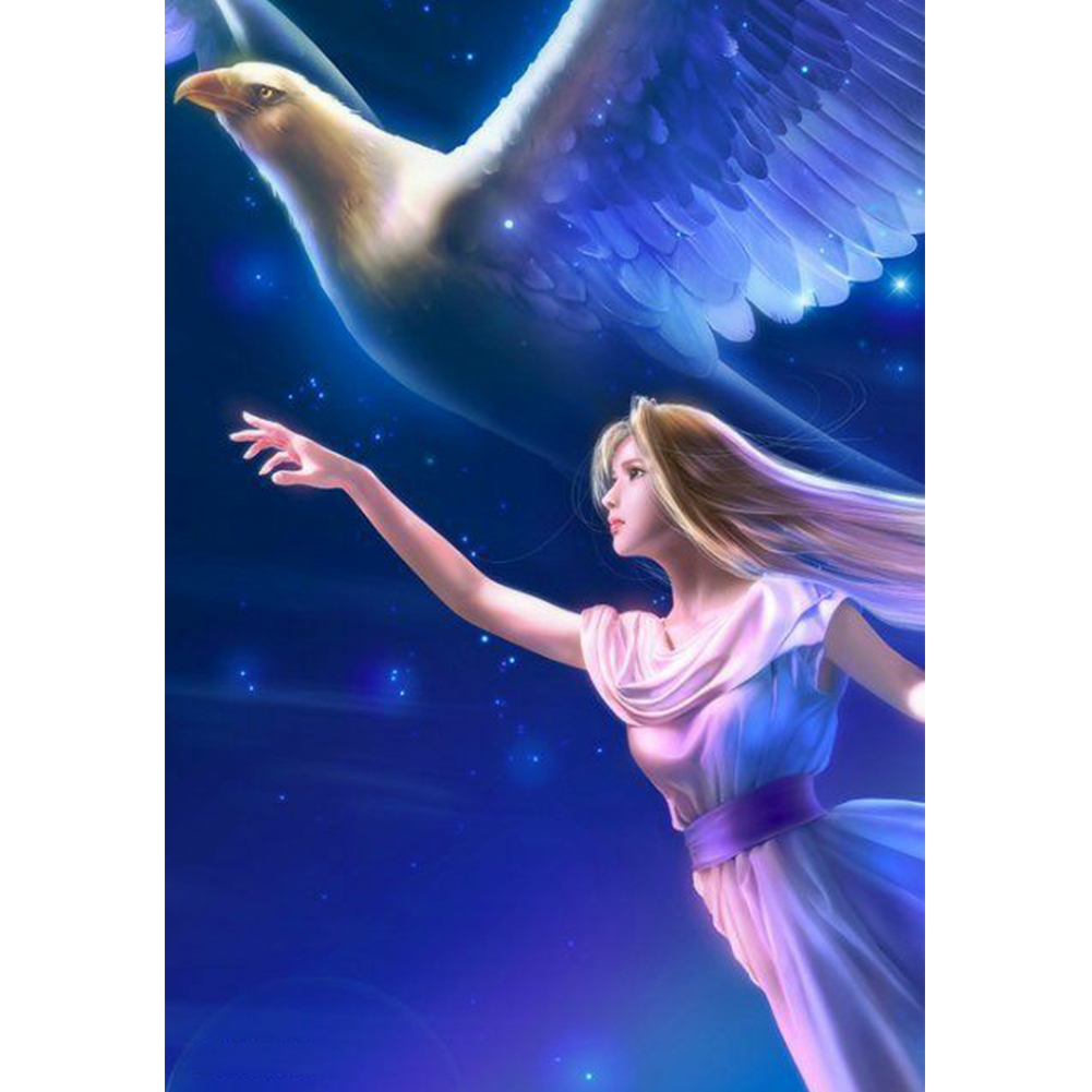

Peace Dove Angel - Round Drill Diamond Painting - 30*40CM, 501 Original