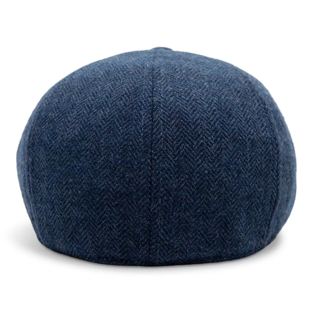 Hatsfashion-The Insulated Peaky   Cap - Indigo Blue